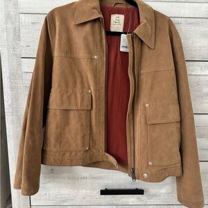We The Free Tan Suede Jacket